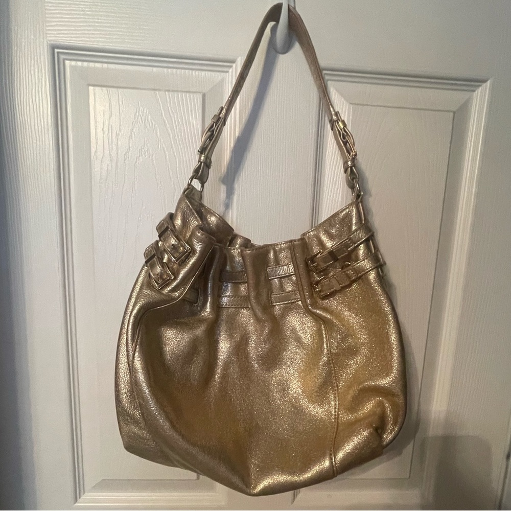 EUC Gold Michael Kors Hobo bag